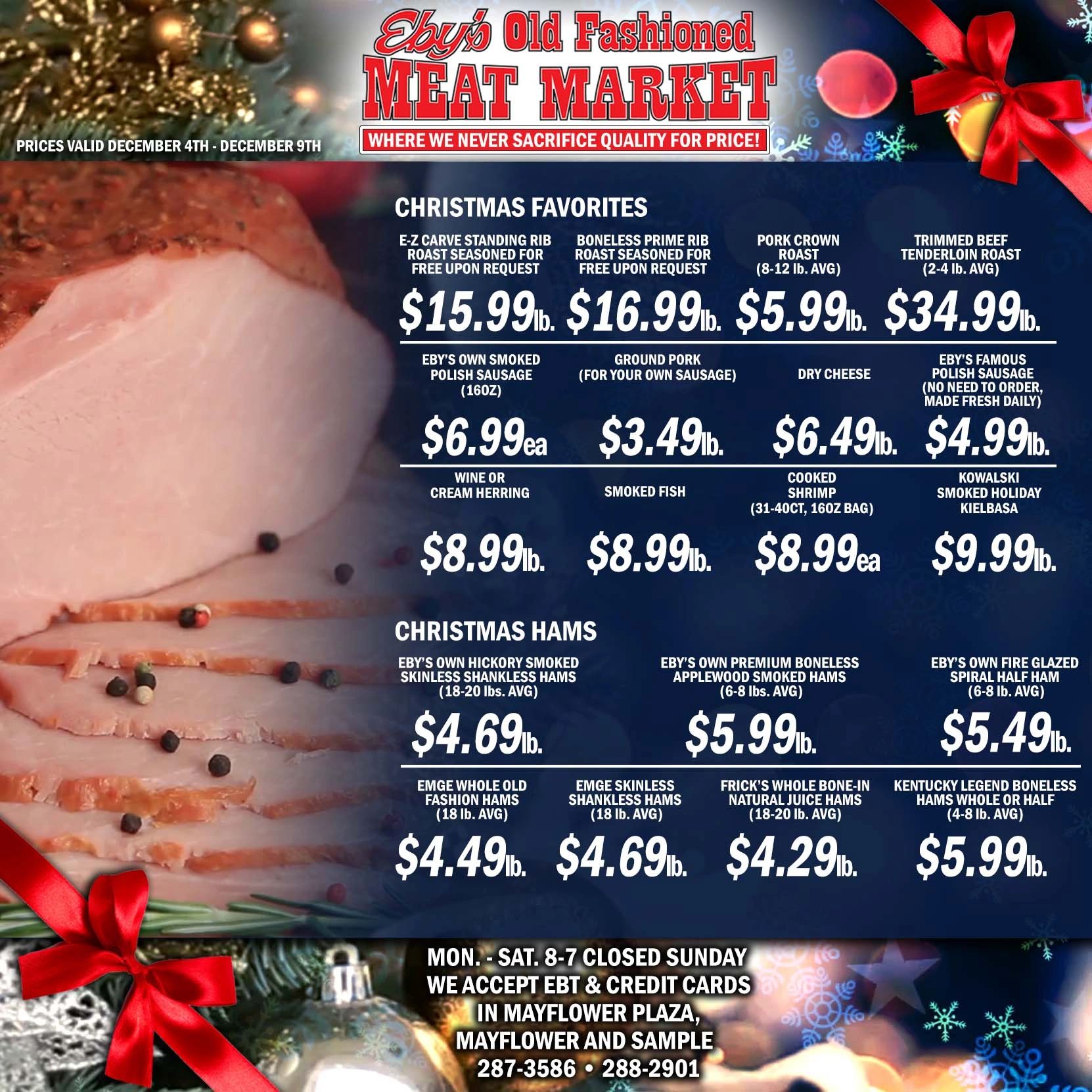 Eby S Old Fashion Meat Market Fresh And Delicious Meat